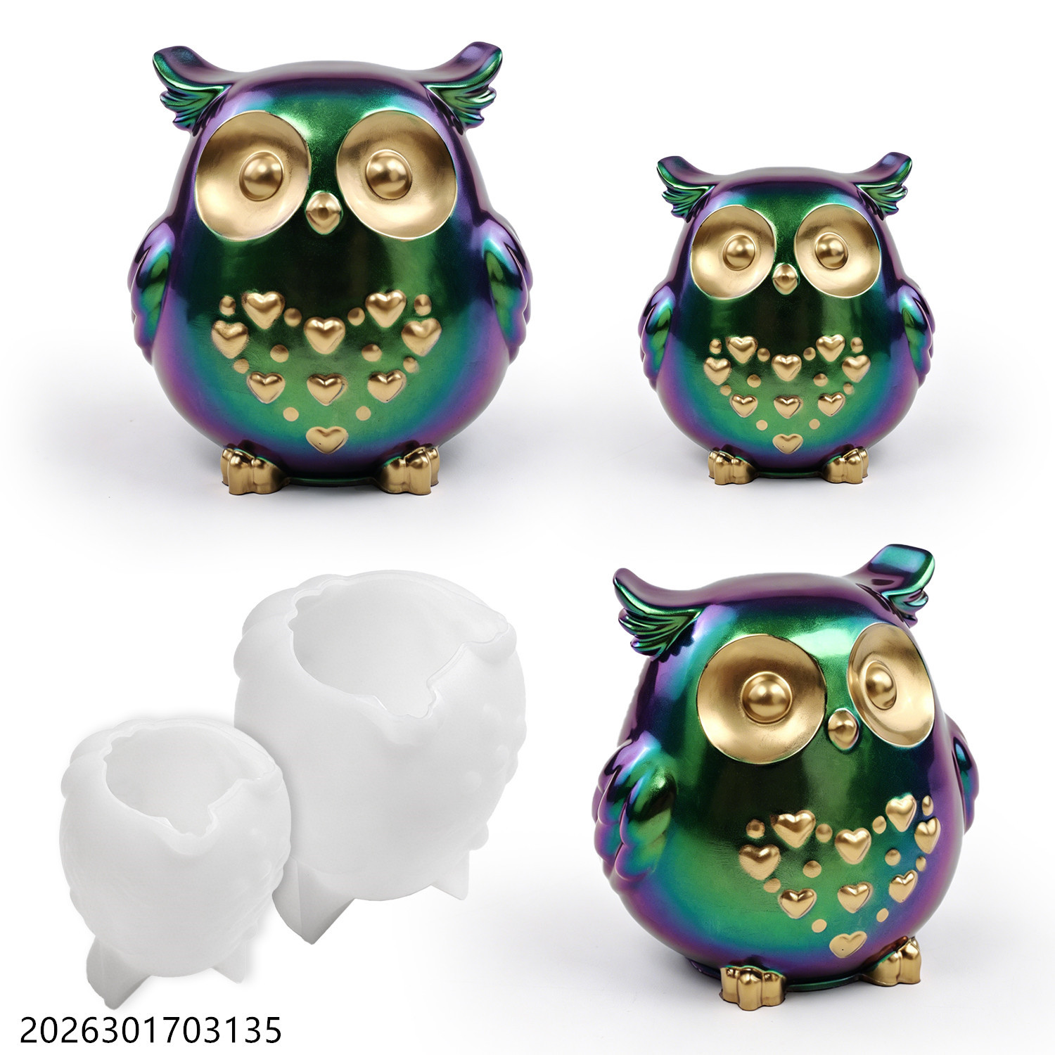 Soap Making Instructions - フクロウシリコンモールド 3D鳥型セット DIYエポキシ樹脂石膏セメント石鹸作り香り付きキャンドルホルダークラフトギフト用