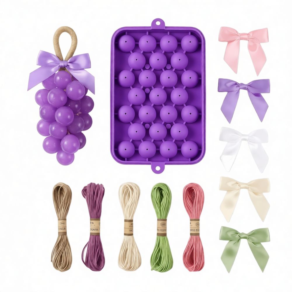 ぶどうの形をしたシリコン製石鹸型。DIYでフルーツの香りのキ - Soap Making Gifts のレビューと価格