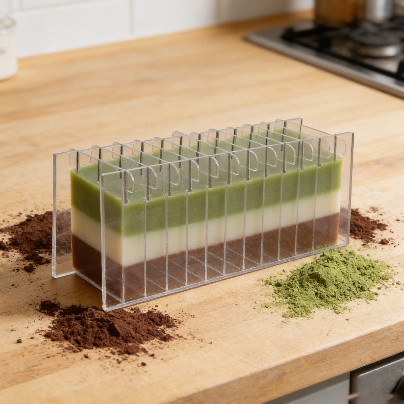 アクリル製石鹸分割ボード シリコンモールド用 透明精密計量ツ - Soap Making Kit For Beginners のレビューと価格